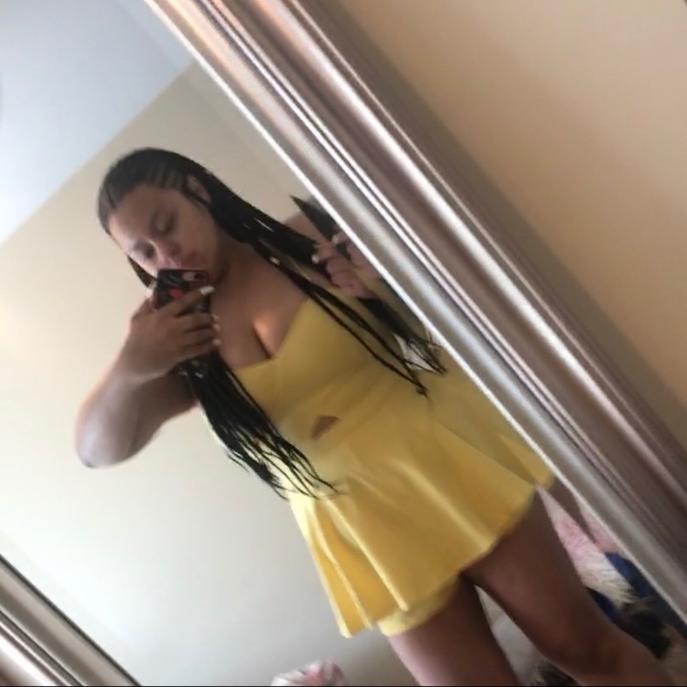 Fashion nova peplum romper . Worn once. Size L